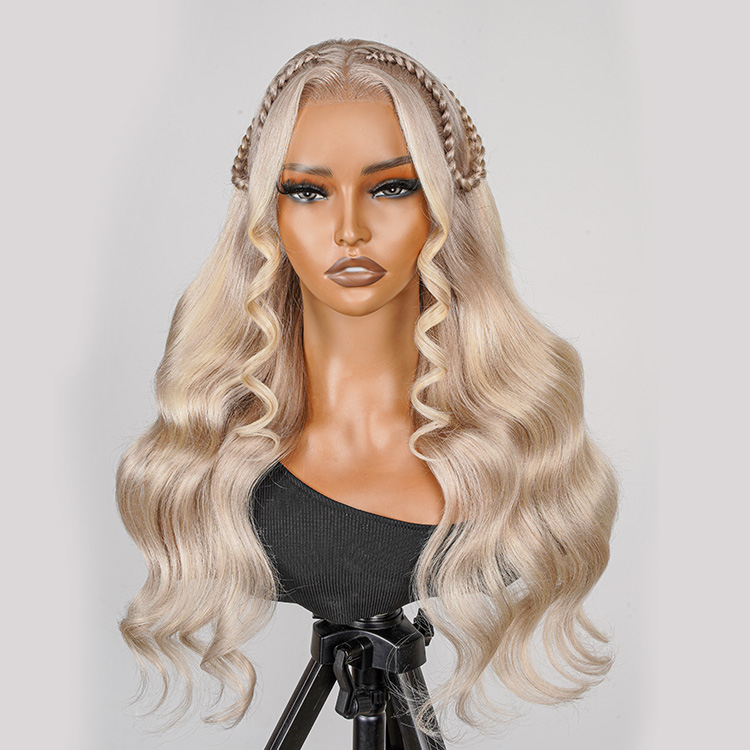 Princess Braids Wig Blonde Barbie Pre-Styled Highlight Wig 13×4 Front Wig